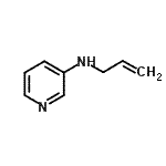 结构式 CAS# 204773-12-6, N-烯丙基-3-吡啶胺