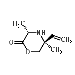CAS 登录号：205495-79-0， (3S,5S)-3,5-二甲基-5-乙烯基-2-吗啉酮