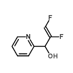 CAS 登录号：205878-02-0， (2Z)-2,3-二氟-1-(2-吡啶基)-2-丙烯-1-醇