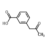 结构式 CAS# 205927-63-5, 3-丙酮基苯甲酸