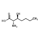 CAS 登录号：206191-54-0， (2S,3S)-2-氨基-3-羟基庚酸
