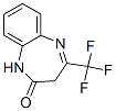 结构式 CAS# 2070-87-3, 4-(三氟甲基)-1,3-二氢-1,5-苯并二氮杂卓-2-酮