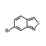 结构式 CAS# 20712-08-7, 6-溴-2,1-苯并噻唑