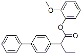 CAS 登录号：20723-84-6， alpha-乙基-4-联苯乙酸 2-甲氧基苯基酯