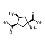 CAS 登录号：207983-46-8， (1S,3R,4S)-1-氨基-4-甲基-1,3-环戊烷二甲酸