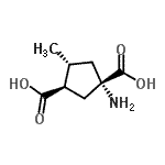 CAS 登录号：207983-47-9， (1S,3R,4R)-1-氨基-4-甲基-1,3-环戊烷二甲酸