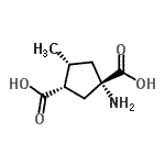 CAS 登录号：207983-52-6， (1S,3S,4R)-1-氨基-4-甲基-1,3-环戊烷二甲酸