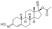 CAS 登录号：20799-24-0， (17a)-17-(乙酰氧基)-19-去甲孕甾-4-烯-20-炔-3-酮 3-肟
