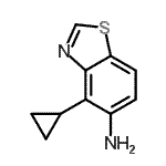 CAS 登录号：208458-59-7， 4-环丙基-1,3-苯并噻唑-5-胺