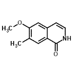 CAS 登录号：209286-01-1， 6-甲氧基-7-甲基-1(2H)-异喹啉酮