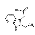 CAS 登录号：20955-89-9， (2-乙基-1H-吲哚-3-基)乙酸
