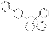 CAS 登录号:20980-06-7, 1-(3,3,3-三苯基丙基)-4-(2-嘧啶基)哌嗪