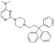 CAS 登录号:20980-17-0, 1-(4-二甲基氨基-2-嘧啶基)-4-(3,3,3-三苯基丙基)-哌嗪