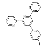 CAS 登录号：209901-86-0， 4'-(4-氟苯基)-2,2':6',2''-三联吡啶