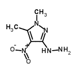 CAS 登录号：209971-95-9， 3-肼基-1,5-二甲基-4-硝基-1H-吡唑