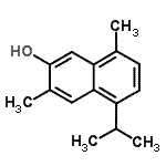 CAS 登录号：2102-75-2， 5-异丙基-3,8-二甲基-2-萘酚
