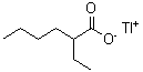结构式 CAS# 210578-56-6, 2-乙基己酸铊(1+)
