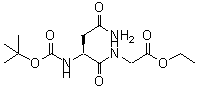 CAS 登录号：211056-85-8， N<sup>2</sup>-{[(2-甲基-2-丙基)氧基]羰基}天冬氨酰胺酰甘氨酸乙酯