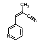 CAS 登录号：211446-57-0， (2Z)-2-甲基-3-(3-吡啶基)丙烯腈