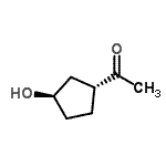 CAS 登录号：211573-24-9， 1-[(1R,3R)-3-羟基环戊基]乙酮
