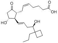 CAS 登录号：212310-16-2， (5Z)-7-[(1R,2R,3R)-3-羟基-2-[(1E,4R)-4-羟基-4-(1-丙基环丁基)-1-丁烯-1-基]-5-氧代环戊基]-5-庚烯酸