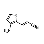 CAS 登录号：212570-96-2， (2E)-3-(3-氨基-2-噻吩基)丙烯腈