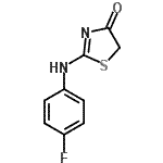 CAS 登录号：21262-73-7， 2-[(4-氟苯基)氨基]-1,3-噻唑-4(5H)-酮