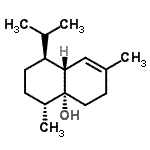 CAS 登录号：21284-22-0， (1S,4R,4aR,8aR)-1-异丙基-4,7-二甲基-1,3,4,5,6,8A-六氢-4A(2H)-萘酚