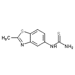 CAS 登录号：21325-19-9， 1-(2-甲基-1,3-苯并噻唑-5-基)硫脲