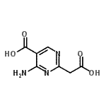 CAS 登录号：21346-57-6， 4-氨基-2-(羧甲基)-5-嘧啶羧酸