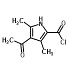 CAS 登录号：213767-39-6， 4-乙酰基-3,5-二甲基-1H-吡咯-2-甲酰氯