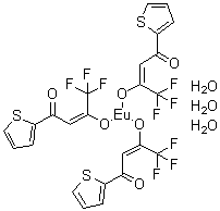 CAS 登录号：21392-96-1， 三[(2Z)-4,4,4-三氟-3-(羟基-kappao)-1-(2-噻吩基)-2-丁烯-1-酮]铕三水合物