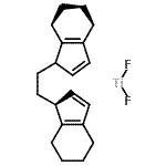 结构式 CAS# 214361-86-1, (1S)-1,1'-(1,2-乙二基)二-4,5,6,7-四氢-1H-茚-二氟钛(1:1)