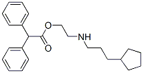 CAS 登录号：21446-96-8， 二苯基乙酸 2-[(3-环戊基丙基)氨基]乙基酯