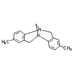 结构式 CAS# 21451-74-1, 5,13-二甲基-1,9-二氮杂四环[7.7.1.0<sup>2,7</sup>.0<sup>10,15</sup>]十七-2,4,6,10,12,14-己烯