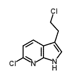 CAS#: 214603-97-1， 6-Chloro-3-(2-Chloroethyl)-1H-Pyrrolo[2,3-b]Pyridine