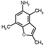CAS#: 214683-09-7， 2,4,7-Trimethyl-1-Benzofuran-5-Amine