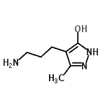 CAS 登录号：214839-77-7， 4-(3-氨基丙基)-3-甲基-1H-吡唑-5-醇