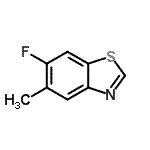 CAS 登录号：214855-13-7， 6-氟-5-甲基-1,3-苯并噻唑