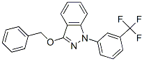 CAS 登录号：21486-34-0， 3-(苄氧基)-1-[3-(三氟甲基)苯基]-1H-吲唑