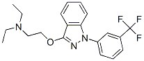 CAS 登录号：21487-13-8， 3-[2-(二乙基氨基)乙氧基]-1-[3-(三氟甲基)苯基]-1H-吲唑