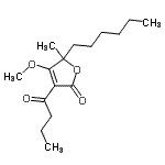 CAS#: 21494-11-1， 3-Butyryl-5-Hexyl-4-Methoxy-5-Methyl-2(5H)-Furanone