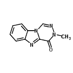 CAS 登录号：21502-42-1， 3-甲基[1,2,4]三嗪并[4,5-a]苯并咪唑-4(3H)-酮