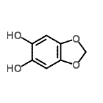 结构式 CAS# 21505-20-4, 1,3-苯并二氧戊环-5,6-二醇