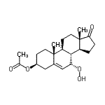 CAS 登录号：215309-12-9， (3beta)-7-氢过氧基-17-氧代雄甾-5-烯-3-基乙酸酯