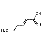 CAS 登录号：215457-82-2， (3E)-1,3-庚二烯-2-醇