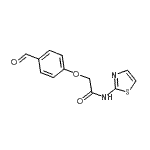CAS 登录号：215503-93-8， 2-(4-甲酰基苯氧基)-N-噻唑-2-基-乙酰胺