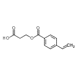 CAS 登录号：215510-31-9， 3-[(4-乙烯基苯甲酰基)氧基]丙酸