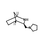 CAS 登录号：215674-20-7， (1S,3R,4R)-3-(1-吡咯烷基甲基)-2-氮杂双环[2.2.1]庚烷