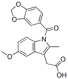 CAS 登录号:21722-66-7, 1-(1,3-苯并二氧戊环-5-基羰基)-5-甲氧基-2-甲基-1H-吲哚-3-乙酸